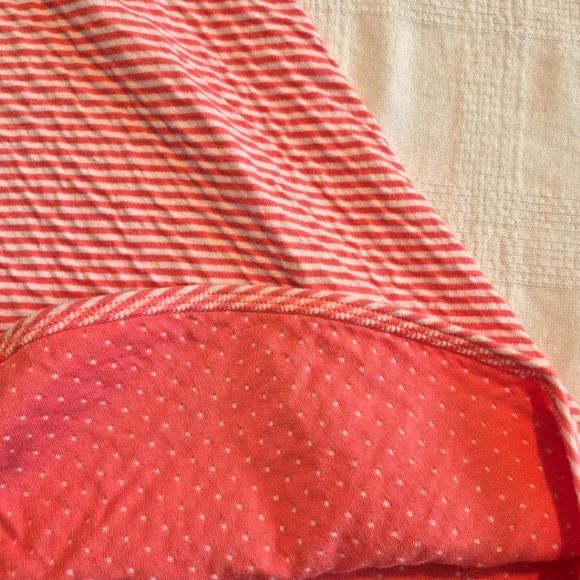 Hanna Andersson girls size 130 or 8 reversible dress lt orange & white VGUC - Picture 5 of 11